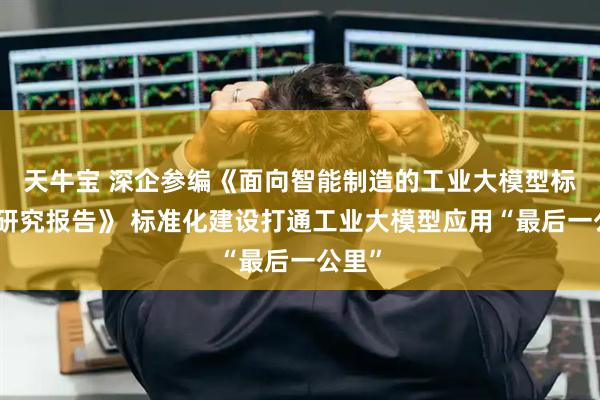 天牛宝 深企参编《面向智能制造的工业大模型标准化研究报告》 标准化建设打通工业大模型应用“最后一公里”