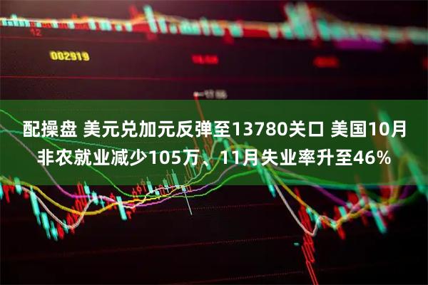 配操盘 美元兑加元反弹至13780关口 美国10月非农就业减少105万、11月失业率升至46%